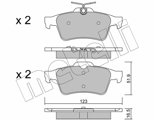 METELLI 22-0337-1 Brake Pad...