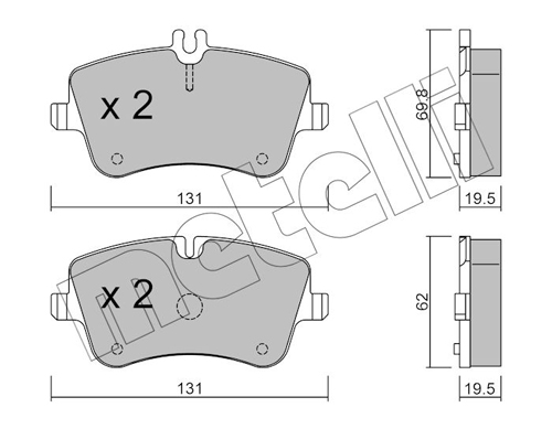 METELLI 22-0342-0 Brake Pad...