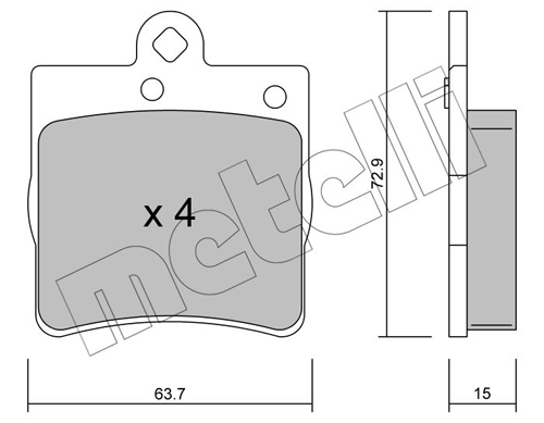 METELLI 22-0343-0 Brake Pad...