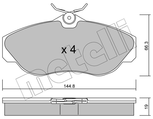 METELLI 22-0350-0 Brake Pad...