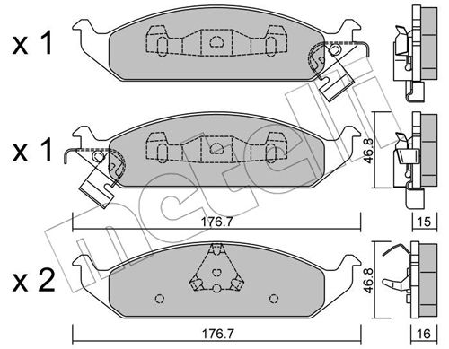 METELLI 22-0355-0 Brake Pad...