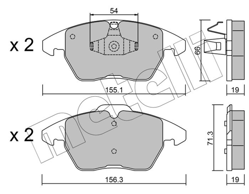METELLI 22-0548-1 Brake Pad...