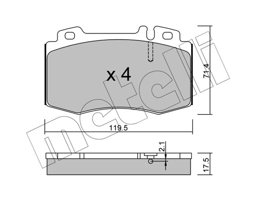 METELLI 22-0563-0 Brake Pad...