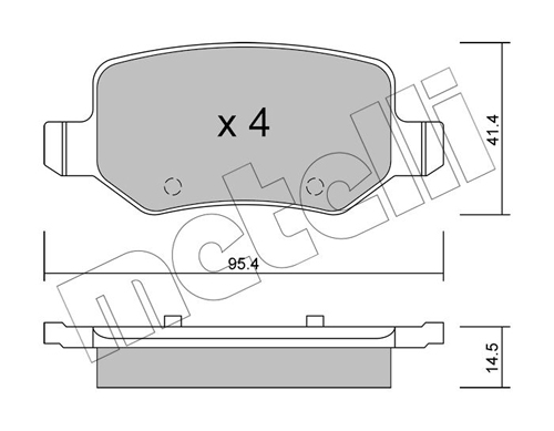 METELLI 22-0565-0 Brake Pad...