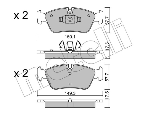 METELLI 22-0640-0 Brake Pad...