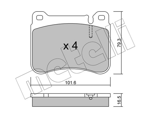 METELLI 22-0668-0 Brake Pad...