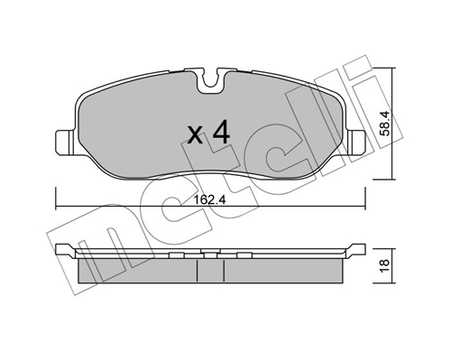 METELLI 22-0693-0 Brake Pad...