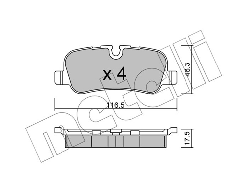 METELLI 22-0694-0 Brake Pad...