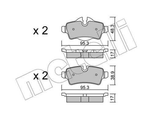 METELLI 22-0769-0 Brake Pad...