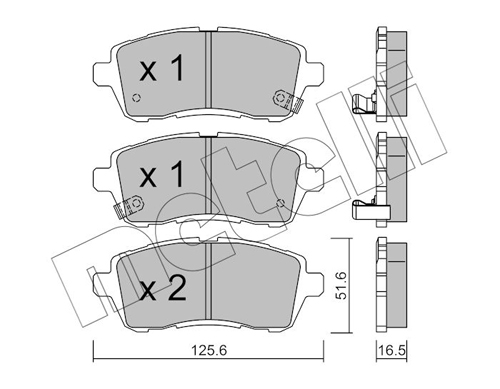 METELLI 22-0793-1 Brake Pad...
