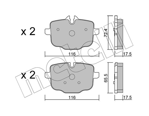 METELLI 22-0921-0 Brake Pad...