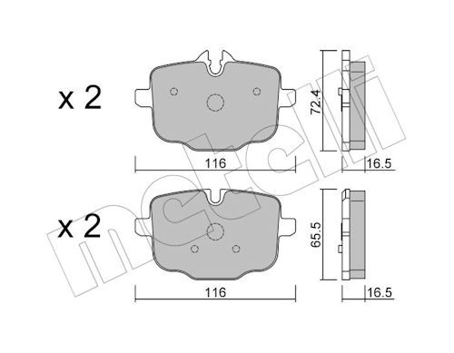 METELLI 22-0921-1 Brake Pad...