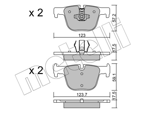 METELLI 22-0963-0 Brake Pad...