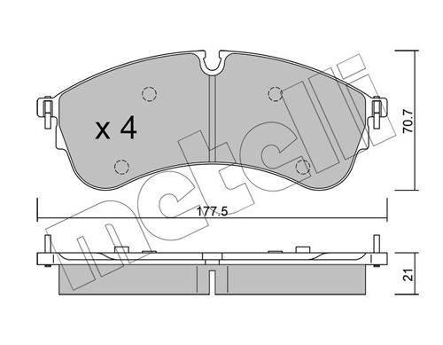 METELLI 22-1174-0 Brake Pad...