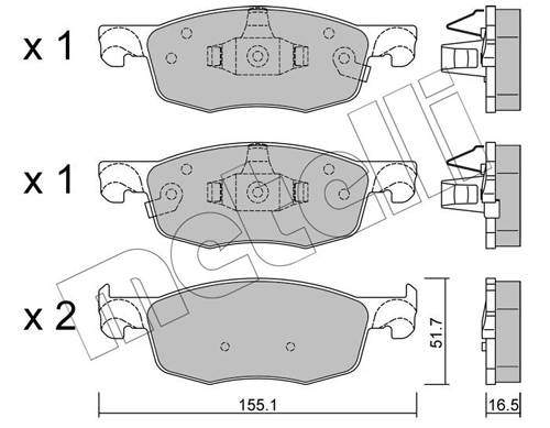 METELLI 22-1282-0 Σετ...