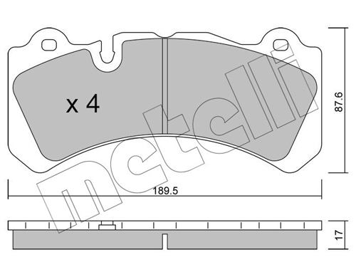 METELLI 22-1328-0 Brake Pad...