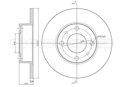 METELLI 23-0014 Brake Disc...