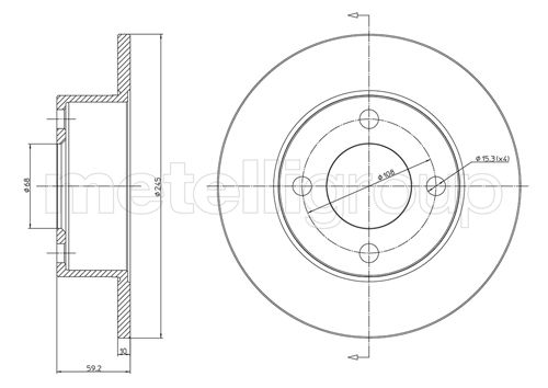 METELLI 23-0185 Brake Disc...