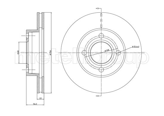 METELLI 23-0234 Brake Disc...