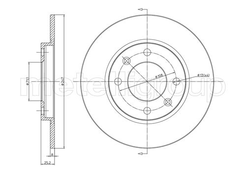 METELLI 23-0271 Brake Disc...