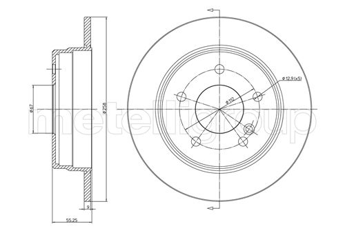METELLI 23-0315C Brake Disc...