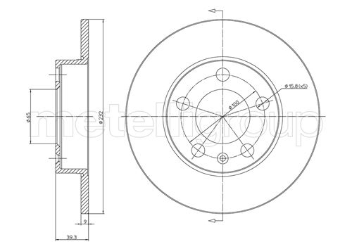 METELLI 23-0366C Brake Disc...
