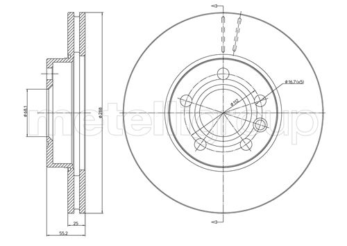 METELLI 23-0403C Brake Disc...