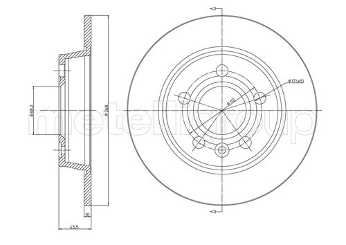 METELLI 23-0404C Brake Disc...