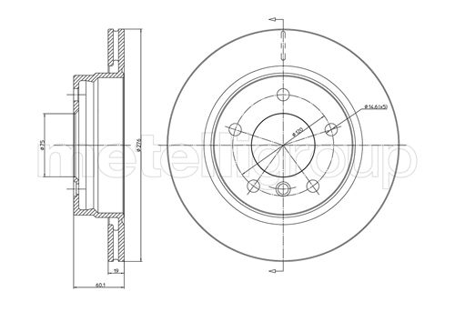METELLI 23-0450C Brake Disc...