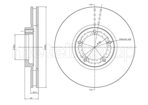 METELLI 23-0459 Brake Disc...