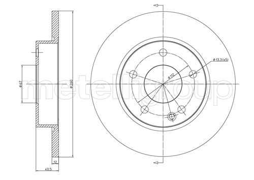 METELLI 23-0470C Brake Disc...