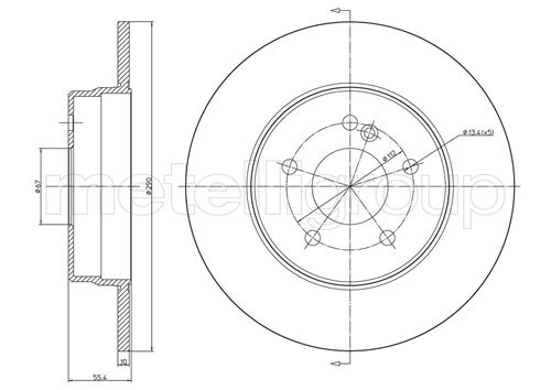METELLI 23-0485C Brake Disc...