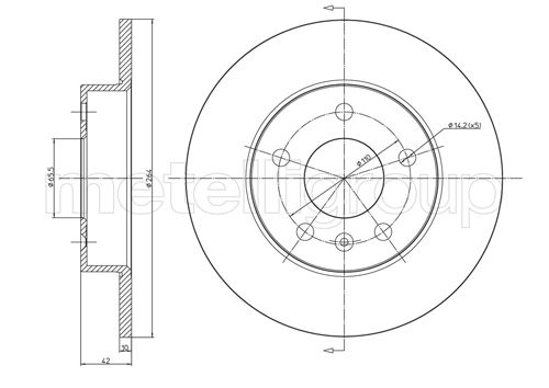 METELLI 23-0489C Brake Disc...