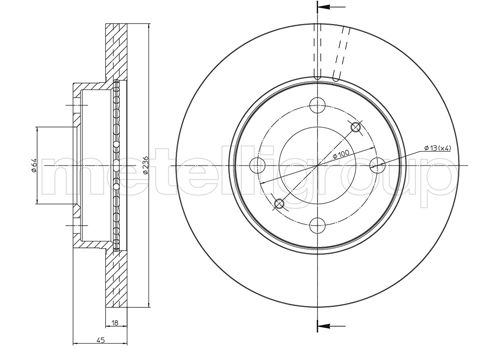 METELLI 23-0505C Brake Disc...