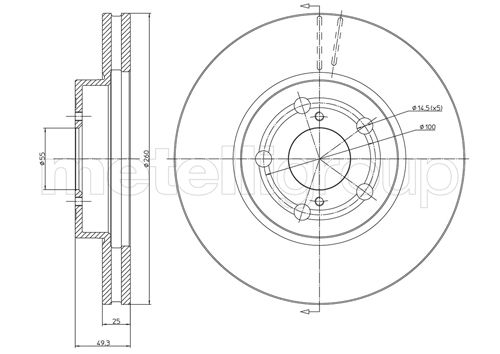 METELLI 23-0512C Brake Disc...