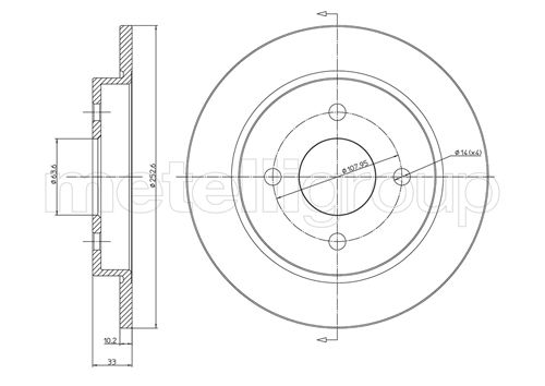METELLI 23-0542C Brake Disc...