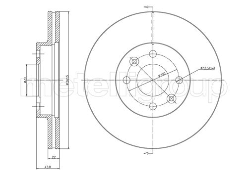 METELLI 23-0550C Brake Disc...