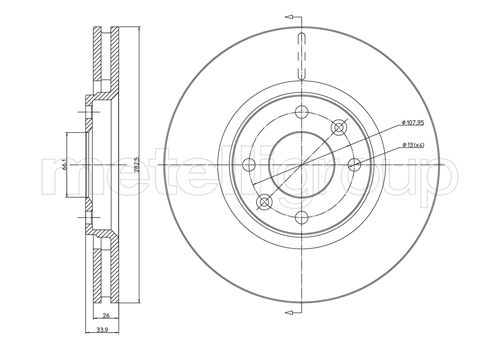 METELLI 23-0566C Brake Disc...