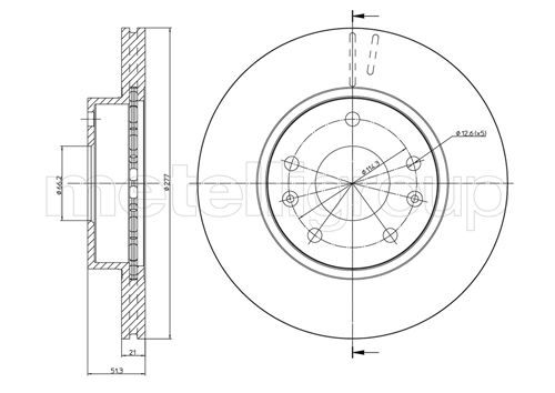 METELLI 23-0574C Brake Disc...