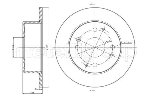 METELLI 23-0578 Brake Disc...