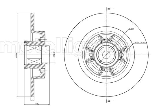 METELLI 23-0584 Brake Disc...