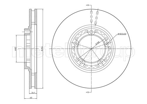 METELLI 23-0596 Brake Disc...