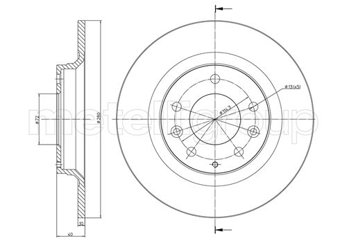 METELLI 23-0622C Brake Disc...
