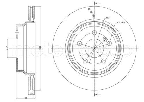 METELLI 23-0625C Brake Disc...