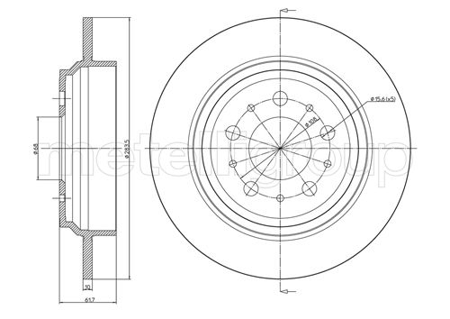 METELLI 23-0629C Brake Disc...