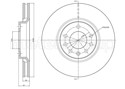 METELLI 23-0681C Brake Disc...