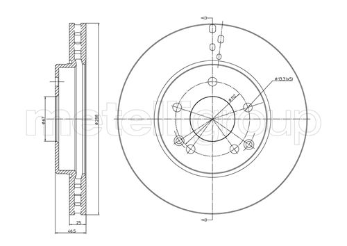 METELLI 23-0701C Brake Disc...