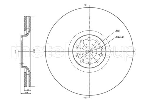 METELLI 23-0705C Brake Disc...