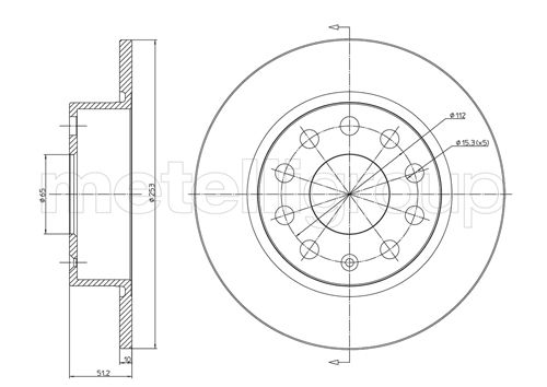 METELLI 23-0724C Brake Disc...