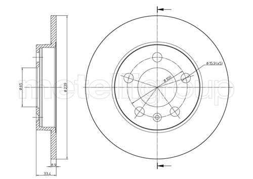 METELLI 23-0742C Brake Disc...